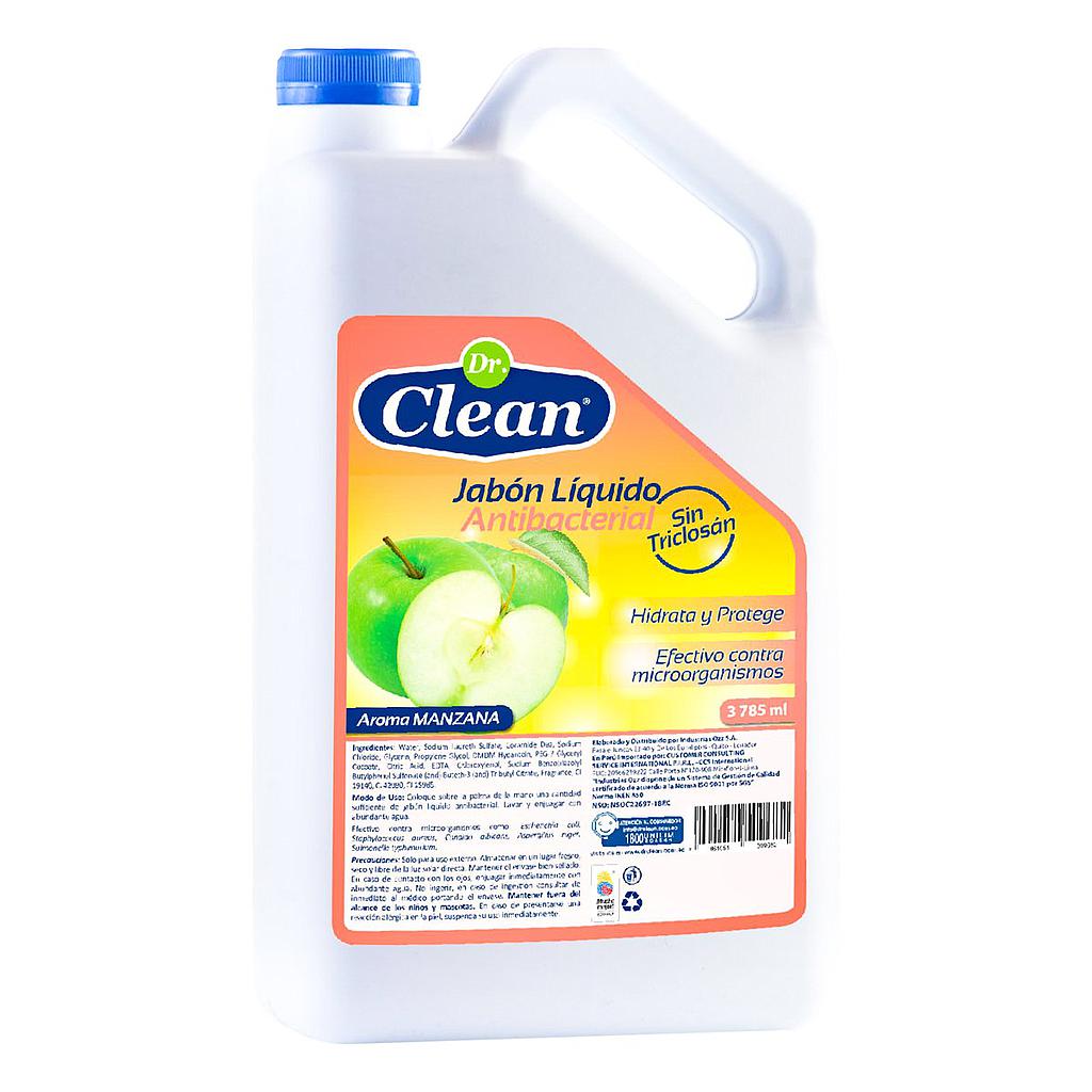 JABON LIQUIDO ANTIBACTERIAL DR CLEAN MANZANA GALON