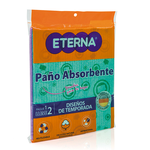 PAÑO ABSORBENTE ETERNA PAQUETE X3