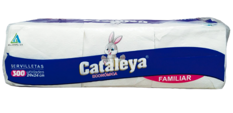 SERVILLETA 23X23CM CATALEYA PAQ X 300UND.