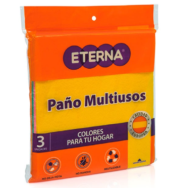 PAÑO MULTIUSOS ETERNA PAQUETE X 3UND